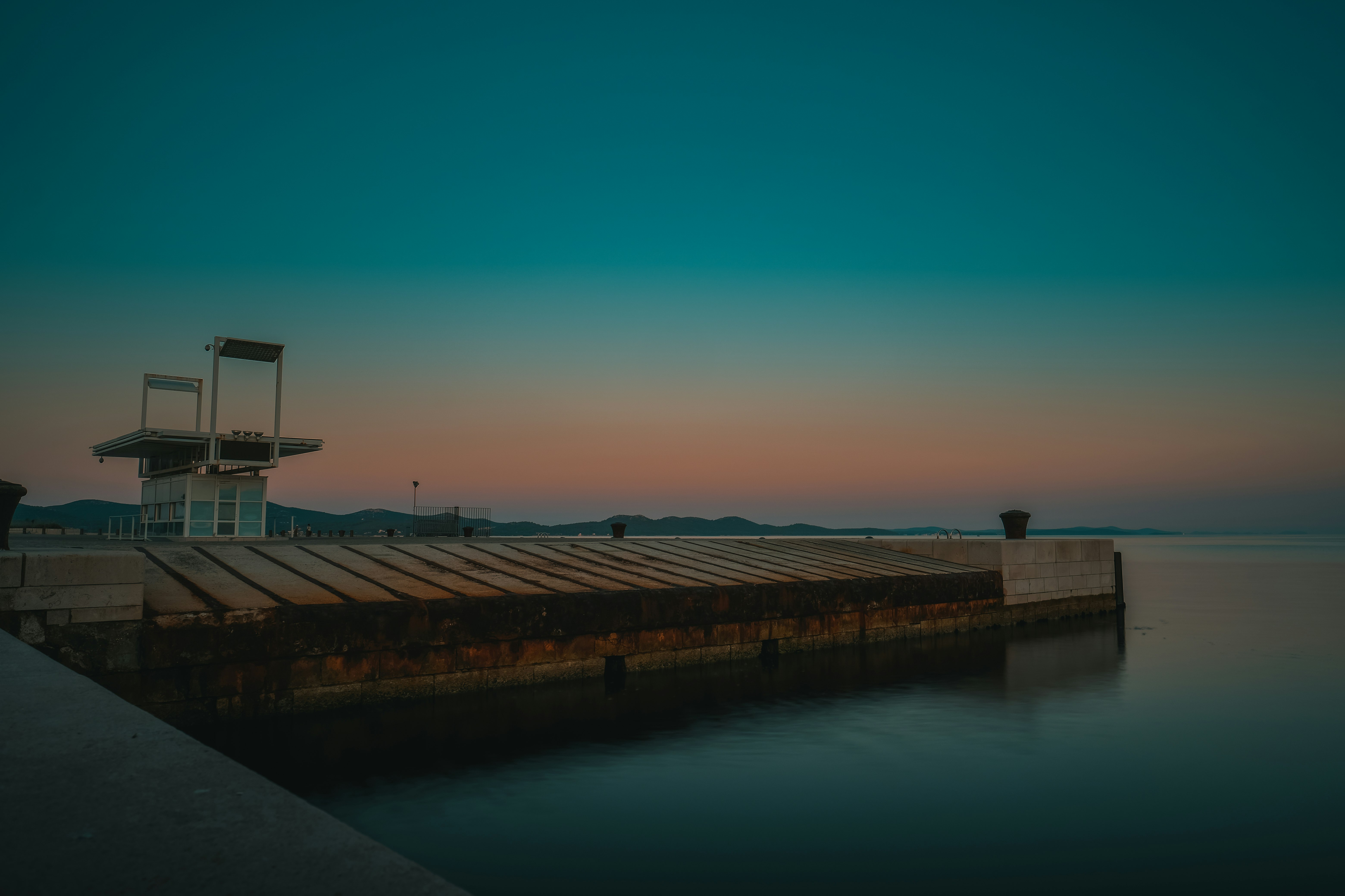 brown dock